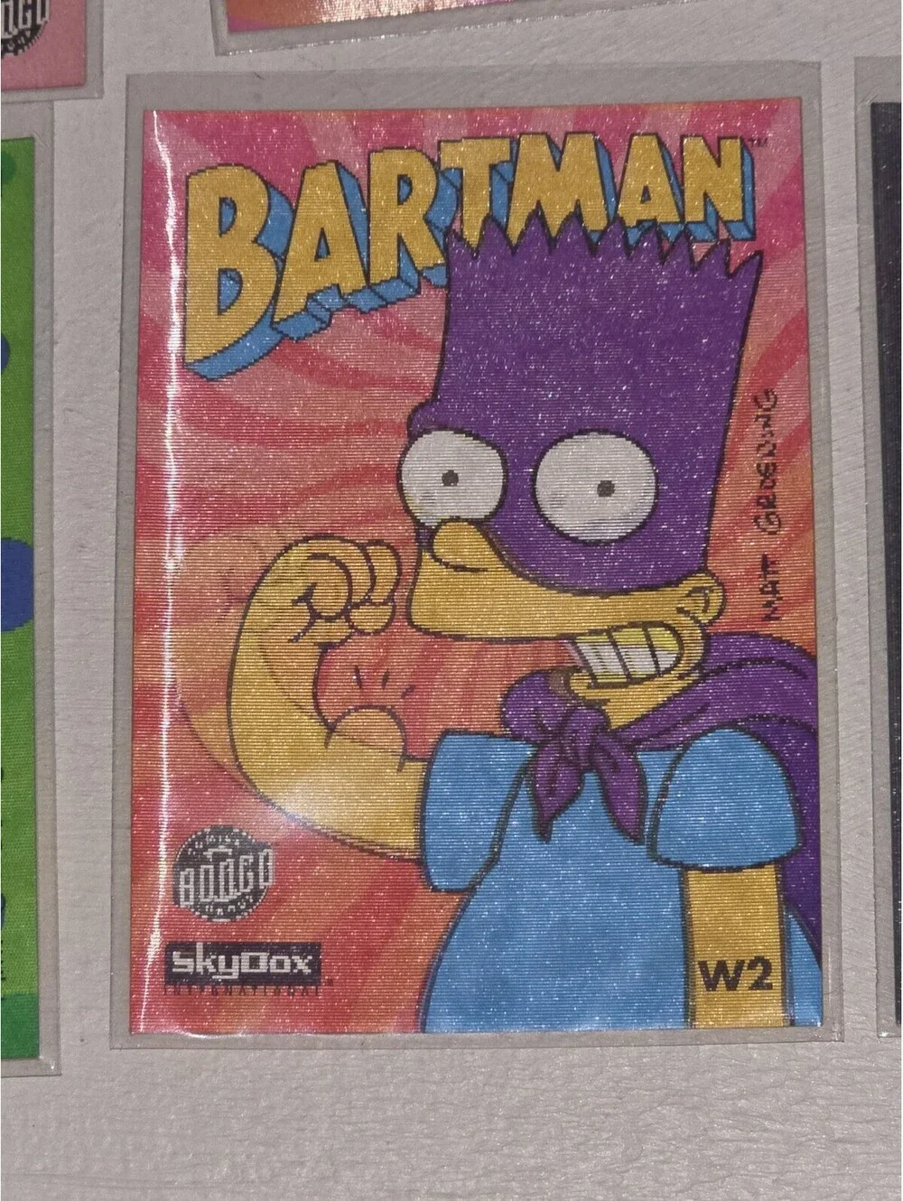 Simpsons Series 2 Wiggle Card Puzzle Near Set Lenticular SkyBox 1994 6 Card Lot